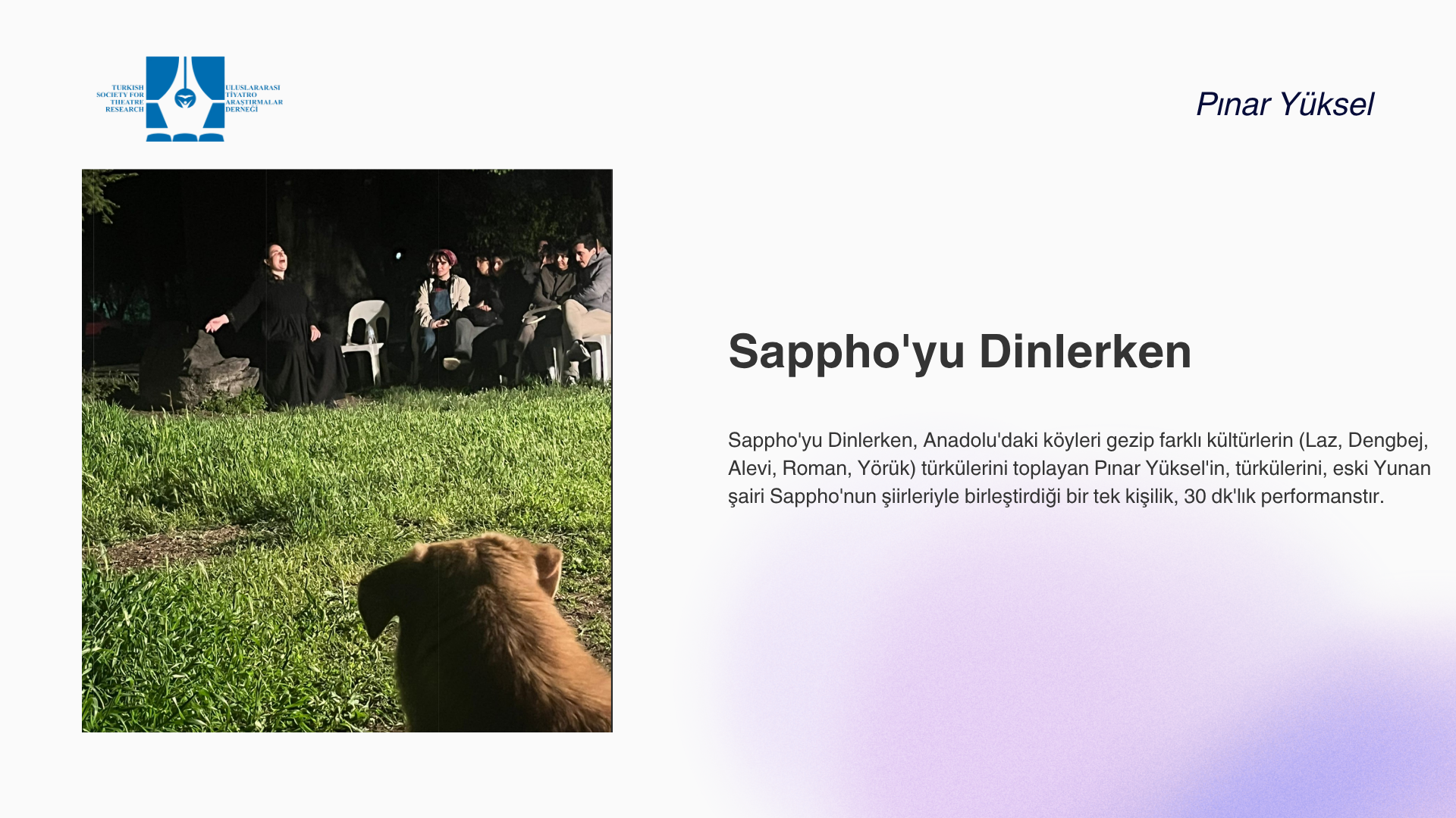 Sappho'yu Dinlerken